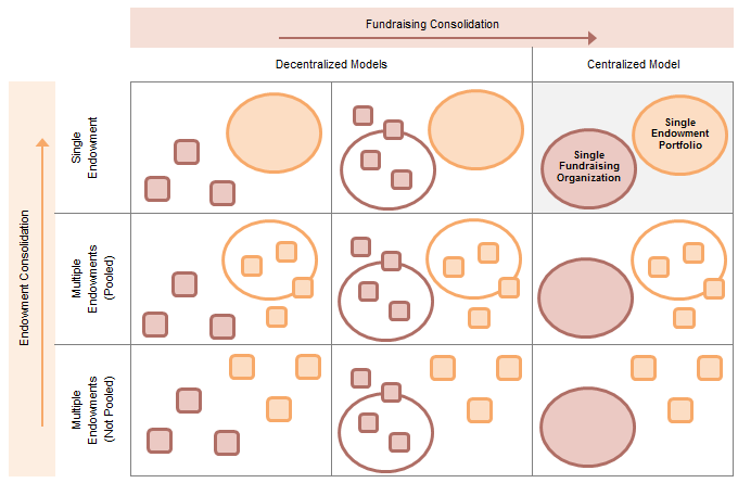 Figure 5. Matrix of Endowment and Fundraising Structures